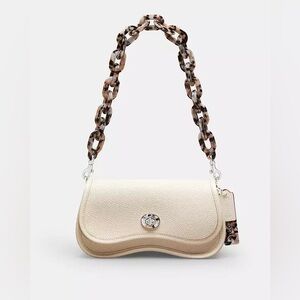 Coachtopia White Wavy Dinky Crossbody